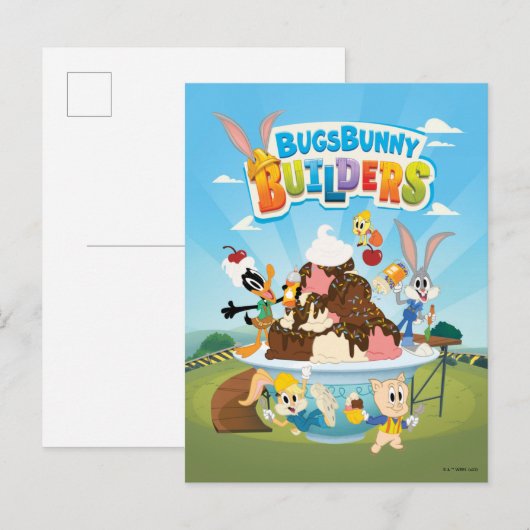 BUGS BUNNY BUILDERS™| Looney Builders Ice Cream ポストカード (正面/裏面)