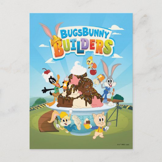 BUGS BUNNY BUILDERS™| Looney Builders Ice Cream ポストカード (正面)