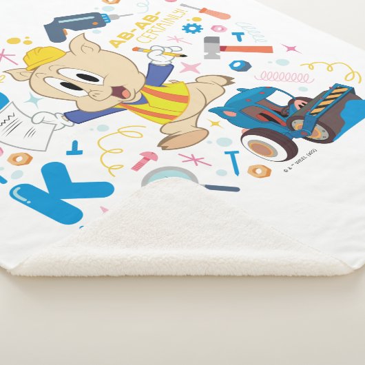 BUGS BUNNY BUILDERS™| Porky Pig Work Tools シェルパブランケット (3/4)