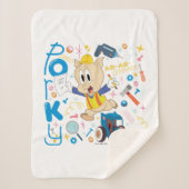 BUGS BUNNY BUILDERS™| Porky Pig Work Tools シェルパブランケット (正面)