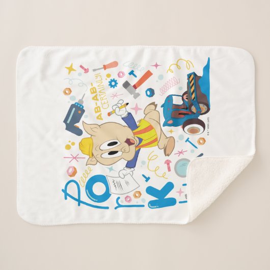 BUGS BUNNY BUILDERS™| Porky Pig Work Tools シェルパブランケット (正面(横))