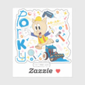 BUGS BUNNY BUILDERS™| Porky Pig Work Tools シール (シート)