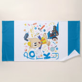 BUGS BUNNY BUILDERS™| Porky Pig Work Tools ビーチタオル (正面)