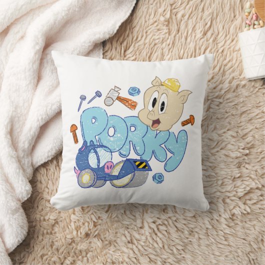 BUGS BUNNY BUILDERS™| Porky Sketch Art クッション (ブランケット)