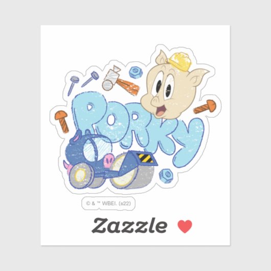 BUGS BUNNY BUILDERS™| Porky Sketch Art シール (シート)