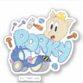 BUGS BUNNY BUILDERS™| Porky Sketch Art シール (正面)