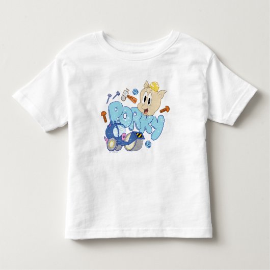 BUGS BUNNY BUILDERS™| Porky Sketch Art トドラーTシャツ (正面)