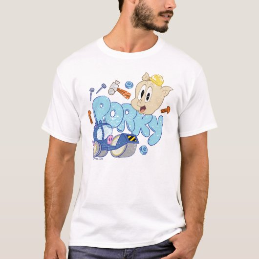 BUGS BUNNY BUILDERS™| Porky Sketch Art Tシャツ (正面)
