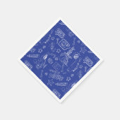 BUGS BUNNY BUILDERS™| Sketch Blueprint Pattern スタンダードカクテルナプキン (角)