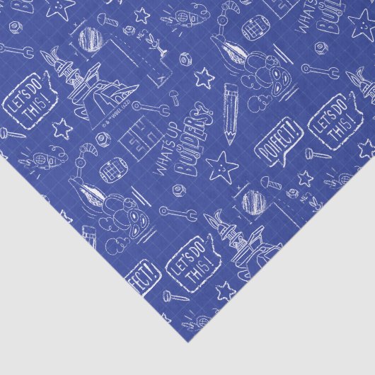 BUGS BUNNY BUILDERS™| Sketch Blueprint Pattern 薄葉紙 (詳細)