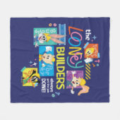 BUGS BUNNY BUILDERS™| The Looney Builders Collage フリースブランケット (正面(横))