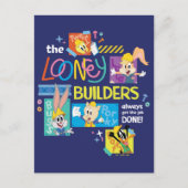 BUGS BUNNY BUILDERS™| The Looney Builders Collage ポストカード (正面)