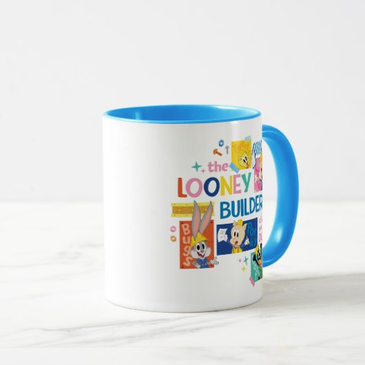 BUGS BUNNY BUILDERS™| The Looney Builders Collage マグカップ (正面右)