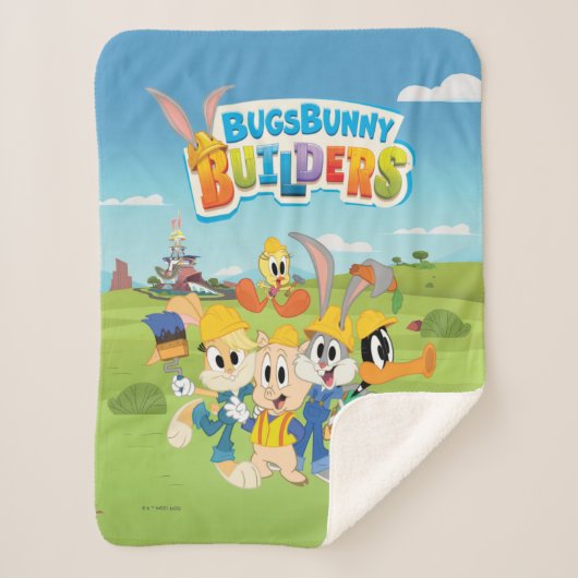 BUGS BUNNY BUILDERS™| The Looney Builders Group シェルパブランケット (正面)