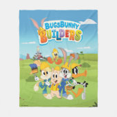 BUGS BUNNY BUILDERS™| The Looney Builders Group フリースブランケット (正面)