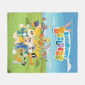 BUGS BUNNY BUILDERS™| The Looney Builders Group フリースブランケット (正面(横))