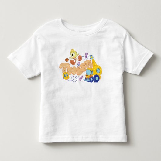BUGS BUNNY BUILDERS™| TWEETY™ スケッチアート トドラーTシャツ (正面)