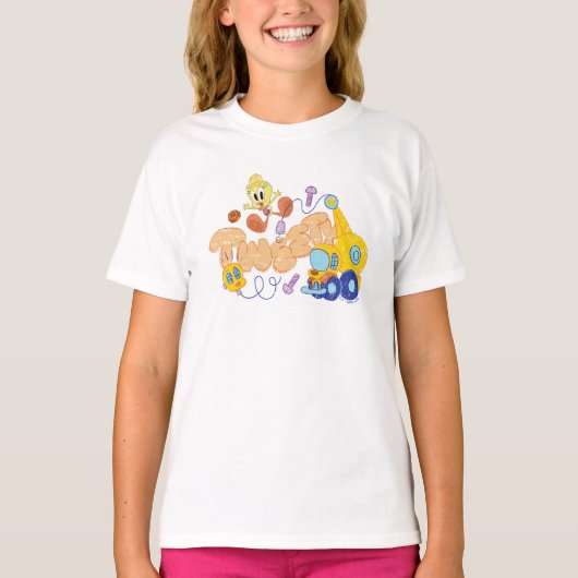 BUGS BUNNY BUILDERS™| TWEETY™ スケッチアート Tシャツ (正面)