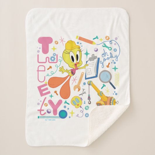 BUGS BUNNY BUILDERS™| TWEETY™ 作業道具 シェルパブランケット (正面)