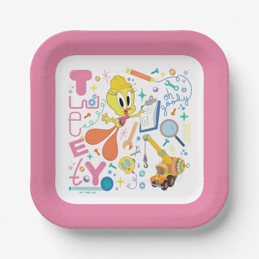 BUGS BUNNY BUILDERS™| TWEETY™ 作業道具 ペーパープレート (正面)