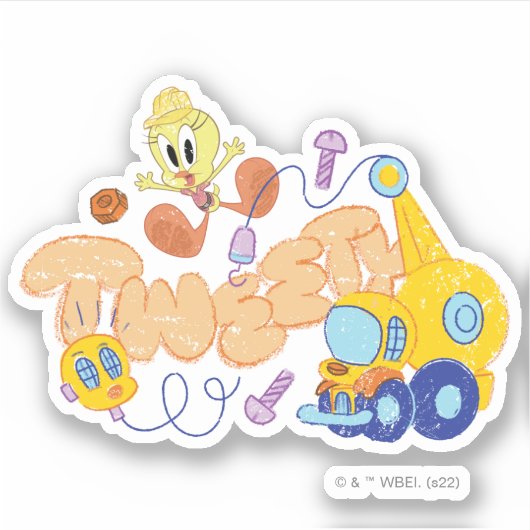 BUGS BUNNY BUILDERS™| TWEETY™ Sketch Art シール (正面)