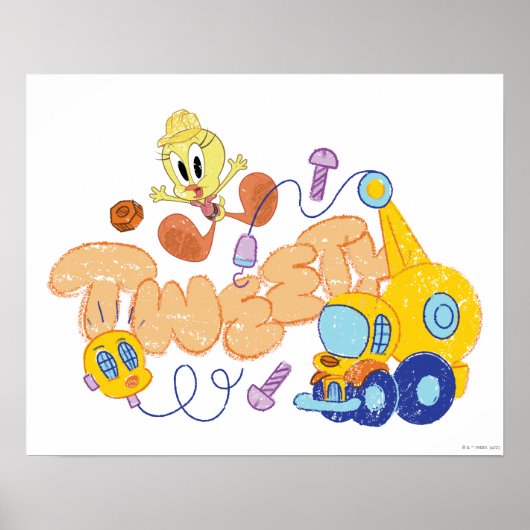 BUGS BUNNY BUILDERS™| TWEETY™ Sketch Art ポスター (正面)