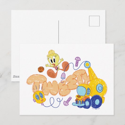 BUGS BUNNY BUILDERS™| TWEETY™ Sketch Art ポストカード (正面/裏面)