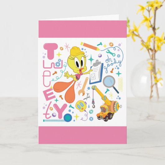 BUGS BUNNY BUILDERS™| TWEETY™ Work Tools カード (黄色い花)