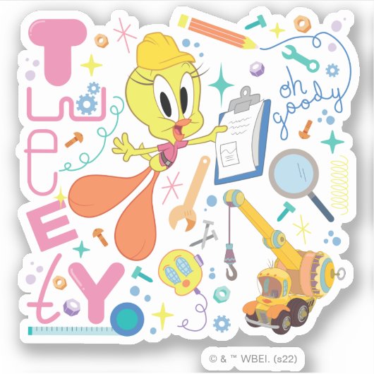 BUGS BUNNY BUILDERS™| TWEETY™ Work Tools シール (正面)