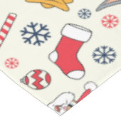 BUGS BUNNY™、DAFFY DUCK™ & ローラのクリスマスパターン テーブルクロス (アングル)