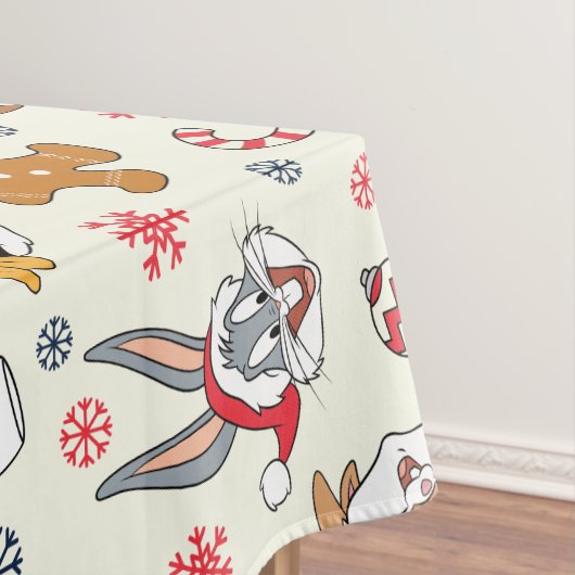 BUGS BUNNY™、DAFFY DUCK™ & ローラのクリスマスパターン テーブルクロス (インサイチュ)