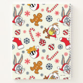 BUGS BUNNY™, DAFFY DUCK™ & Lola Christmas Pattern ノートブック (裏面)