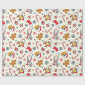 BUGS BUNNY™, DAFFY DUCK™ & Lola Christmas Pattern ラッピングペーパー (フラット)