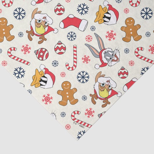 BUGS BUNNY™, DAFFY DUCK™ & Lola Christmas Pattern 薄葉紙 (詳細)