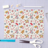 BUGS BUNNY™, DAFFY DUCK™ & Lola Christmas Pattern 薄葉紙 (クラフト)