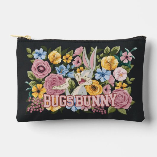 BUGS BUNNY™ Floral Embroidery Graphic アクセサリーポーチ (正面)