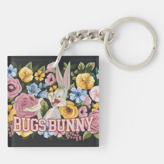 BUGS BUNNY™ Floral Embroidery Graphic キーホルダー (裏面)