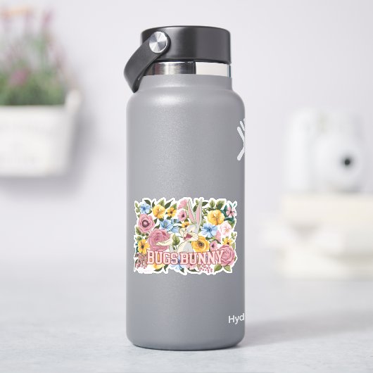 BUGS BUNNY™ Floral Embroidery Graphic シール (HydroFlask)
