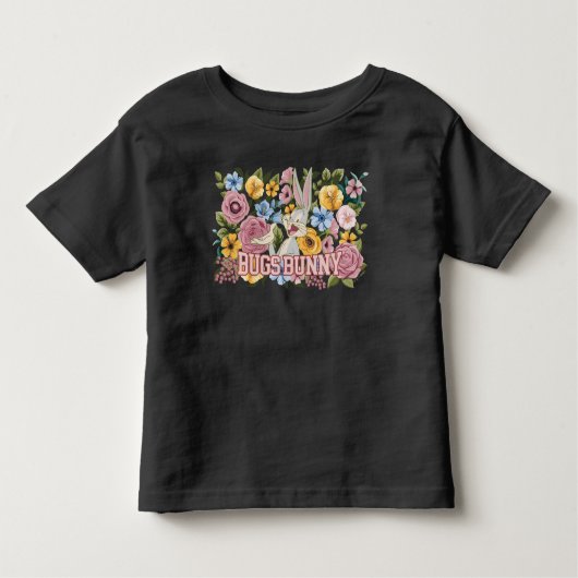 BUGS BUNNY™ Floral Embroidery Graphic トドラーTシャツ (正面)