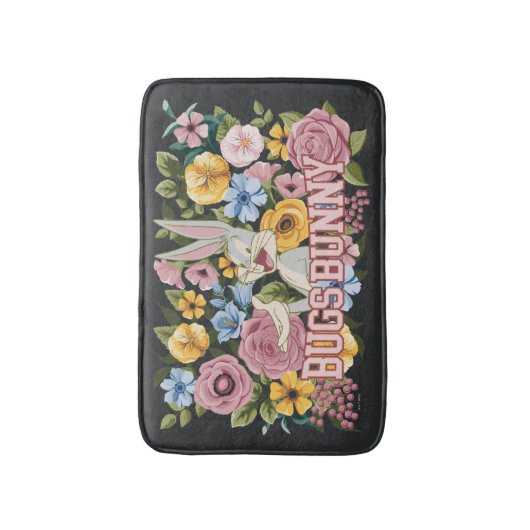BUGS BUNNY™ Floral Embroidery Graphic バスマット (正面縦)