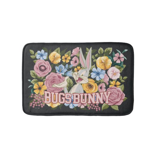BUGS BUNNY™ Floral Embroidery Graphic バスマット (正面)