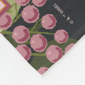 BUGS BUNNY™ Floral Embroidery Graphic フリースブランケット (角)