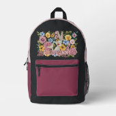 BUGS BUNNY™ Floral Embroidery Graphic プリントバックパック (正面)