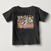 BUGS BUNNY™ Floral Embroidery Graphic ベビーTシャツ (正面)