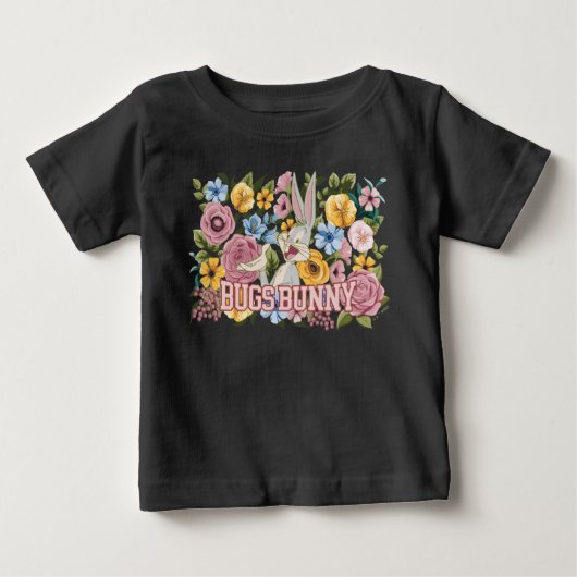 BUGS BUNNY™ Floral Embroidery Graphic ベビーTシャツ (正面)
