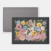 BUGS BUNNY™ Floral Embroidery Graphic マグネット (正面/裏面)