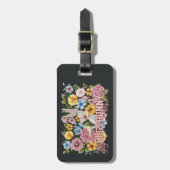 BUGS BUNNY™ Floral Embroidery Graphic ラゲッジタグ (正面縦)
