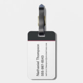 BUGS BUNNY™ Floral Embroidery Graphic ラゲッジタグ (裏面縦)