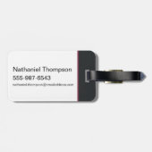 BUGS BUNNY™ Floral Embroidery Graphic ラゲッジタグ (裏面横)