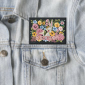 BUGS BUNNY™ Floral Embroidery Graphic 缶バッジ (インサイチュ)